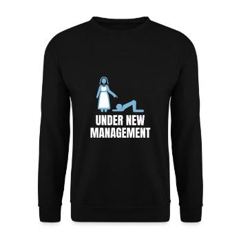 Junggesellenabschied Junggeselle Geschenk - Unisex Pullover - Schwarz - Vorne - Alina (178cm) & Michal (187cm)
