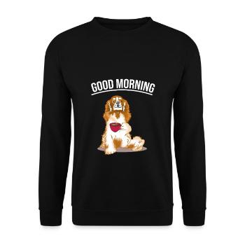 Cavalier King Charles Spaniel Gift - Unisex Sweatshirt - black - Front - Alina (178cm) & Michal (187cm)