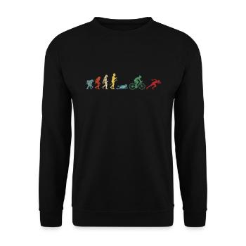 Triathlète Triathlon Evolution - Sweat-shirt Unisexe - noir - Devant - Alina (178cm) & Michal (187cm)