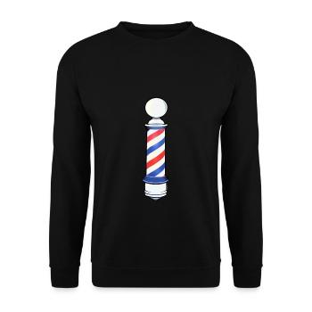 Cadeau du barbier - Sweat-shirt Unisexe - noir - Devant - Alina (178cm) & Michal (187cm)
