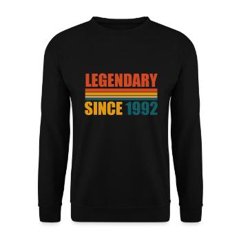 légendaire depuis 1992 - Sweat-shirt Unisexe - noir - Devant - Alina (178cm) & Michal (187cm)