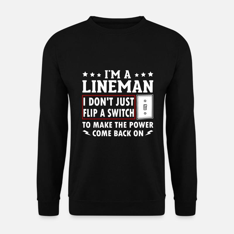 Électricien de lignes électriques - Sweat-shirt Unisexe - noir