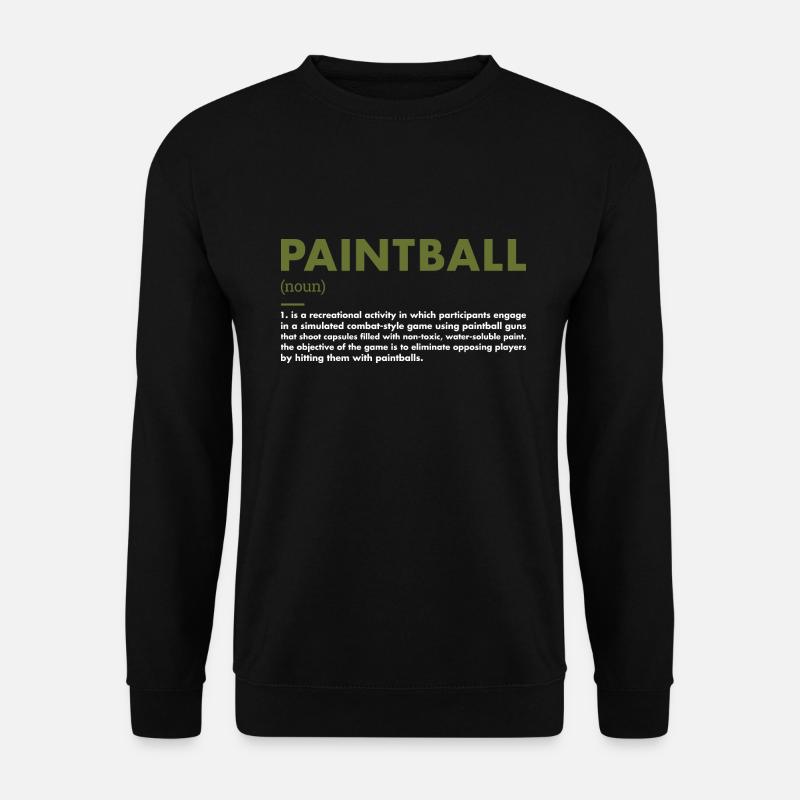 Sport Definition Paintball - Unisex Pullover - Schwarz