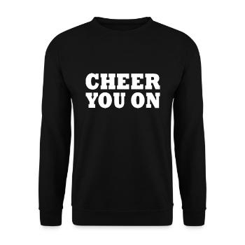 Cheer you on - Unisex Sweatshirt - black - Front - Alina (178cm) & Michal (187cm)