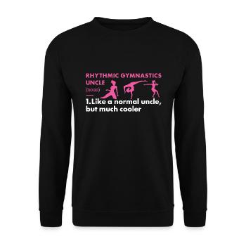 Gymnast Uncle Definition Rhythmic Gymnastics - Unisex Pullover - Schwarz - Vorne - Alina (178cm) & Michal (187cm)