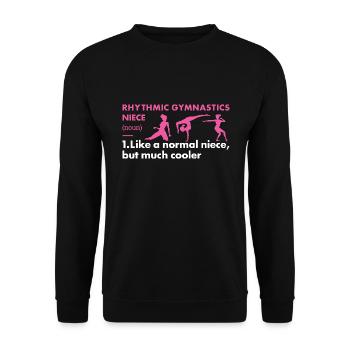 Gymnast Niece Definition Rhythmic Gymnastics - Unisex Pullover - Schwarz - Vorne - Alina (178cm) & Michal (187cm)