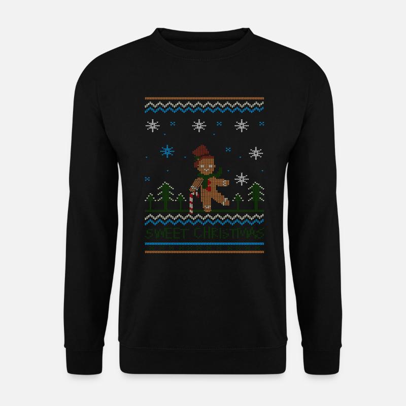 Dancing gingerbread man christmascontest - Unisex Sweatshirt - black