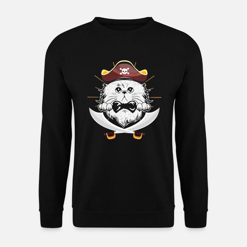 Pirate cat pirate babe - Unisex Sweatshirt - black