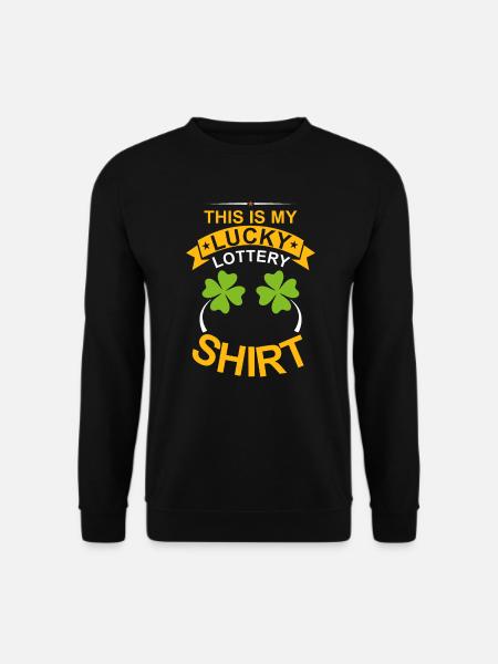 Glück Lotto Lotterie Kleeblatt - Unisex Pullover - Schwarz