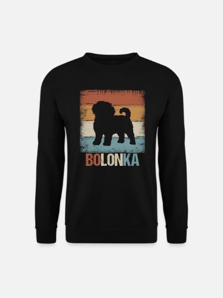 Bolonka Zwetna Hund Geschenk - Unisex Pullover - Schwarz