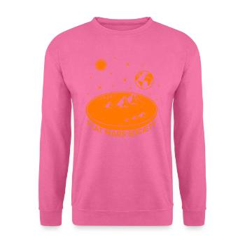 Graphique flat mars society - Sweat-shirt Unisexe - rose - Devant