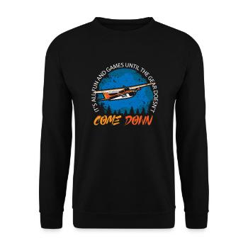 Pilot Captain Pilot Glider - Unisex Sweatshirt - black - Front - Alina (178cm) & Michal (187cm)