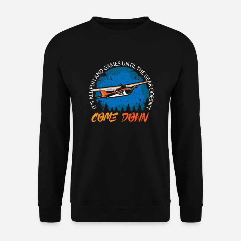 Pilot Captain Pilot Glider - Unisex Sweatshirt - black