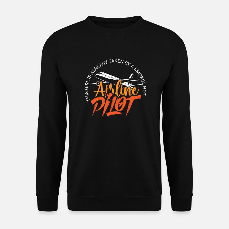 Pilot Captain Pilot Glider - Unisex Sweatshirt - black