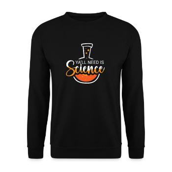 Chemistry Science Physics Research Nerd Humor - Unisex Sweatshirt - black - Front - Alina (178cm) & Michal (187cm)