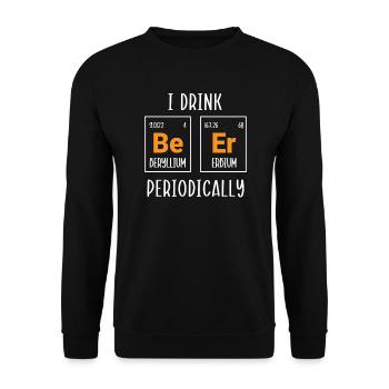 Chemistry Science Physics Research Nerd Humor - Unisex Sweatshirt - black - Front - Alina (178cm) & Michal (187cm)