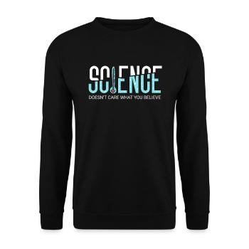 Chemistry Science Physics Research Nerd Humor - Unisex Sweatshirt - black - Front - Alina (178cm) & Michal (187cm)
