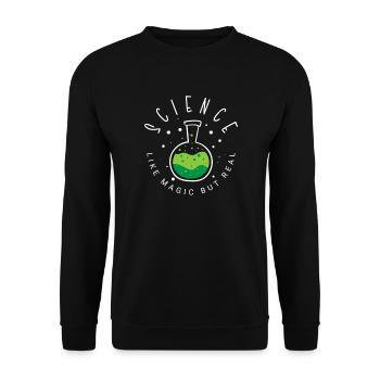 Chemistry Science Physics Research Nerd Humor - Unisex Sweatshirt - black - Front - Alina (178cm) & Michal (187cm)