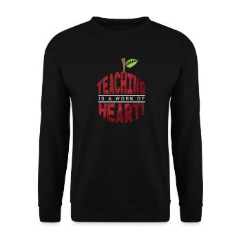 Teachers Present Teacher Training Course Teacher School - Unisex Sweatshirt - black - Front - Alina (178cm) & Michal (187cm)