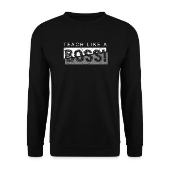 Teachers Present Teacher Training Course Teacher School - Unisex Sweatshirt - black - Front - Alina (178cm) & Michal (187cm)