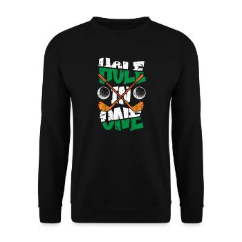 Golf Golfeur Présent Golf Player Golf Club Golf Ball - Sweat-shirt Unisexe - noir - Devant - Alina (178cm) & Michal (187cm)