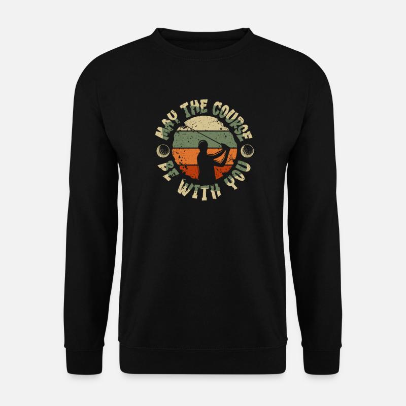Golf Golfer Präsent Golf Spieler Golfclub Golfball - Unisex Pullover - Schwarz