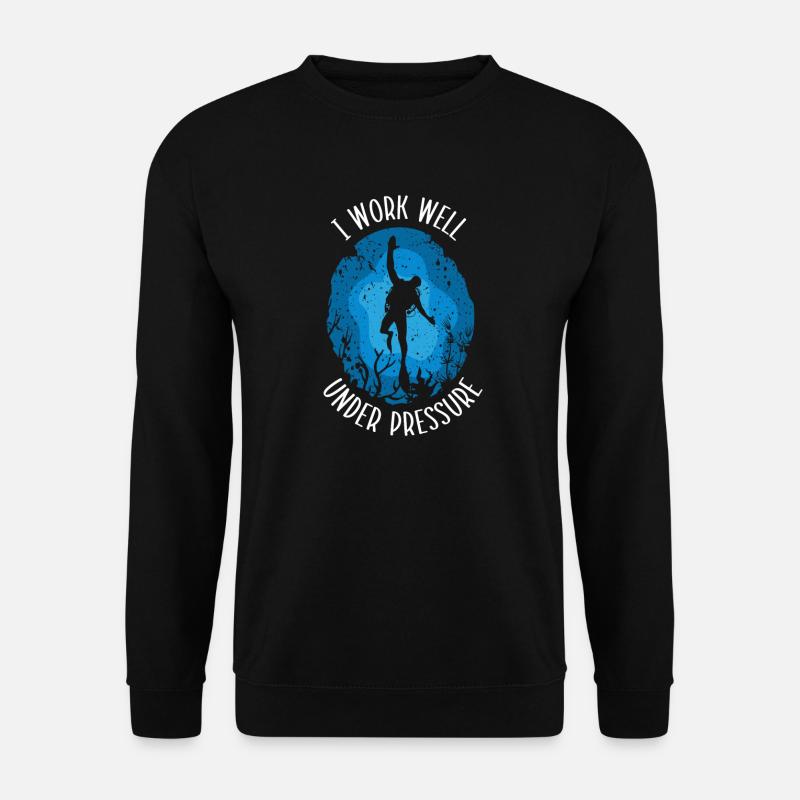 Schwimmer Präsent Wassersport Schwimmen Tauchen - Unisex Pullover - Schwarz