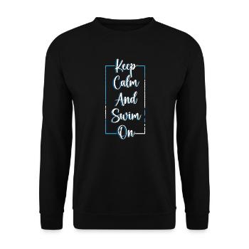Les nageurs présentent des sports nautiques Natation Plongée - Sweat-shirt Unisexe - noir - Devant - Alina (178cm) & Michal (187cm)