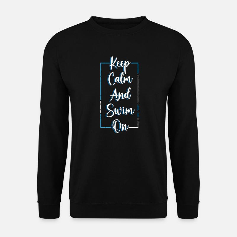 Schwimmer Präsent Wassersport Schwimmen Tauchen - Unisex Pullover - Schwarz