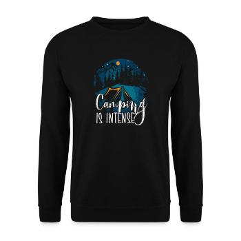 Camping Camper Présent Amoureux de la Nature - Sweat-shirt Unisexe - noir - Devant - Alina (178cm) & Michal (187cm)