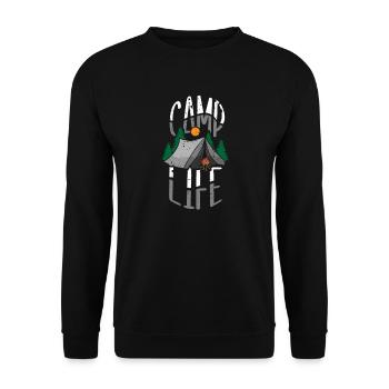 Camping Camper Présent Amoureux de la Nature - Sweat-shirt Unisexe - noir - Devant - Alina (178cm) & Michal (187cm)