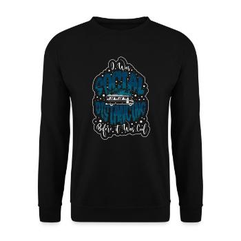 Camping Camper Present Nature Lovers - Unisex Sweatshirt - black - Front - Alina (178cm) & Michal (187cm)