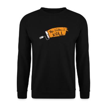 Painter Varnisher Present Painter Painting Brush - Unisex Sweatshirt - black - Front - Alina (178cm) & Michal (187cm)