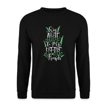 Gärtner Present Hobbygärtner Garten Pflanzen Wiese - Unisex Pullover - Schwarz - Vorne - Alina (178cm) & Michal (187cm)