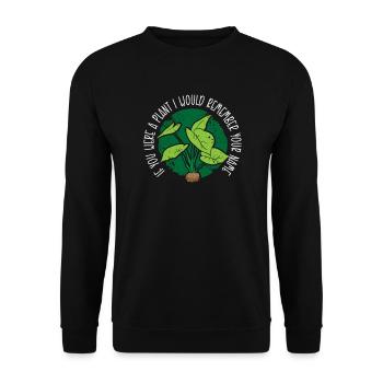 Jardinier Présent Hobby Jardinier Jardin Plantes Prairie - Sweat-shirt Unisexe - noir - Devant - Alina (178cm) & Michal (187cm)