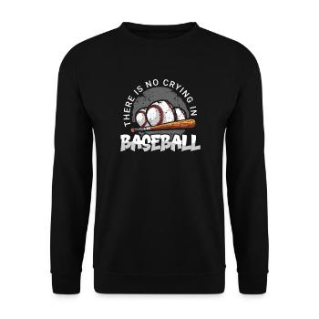 Baseball present home run baseball player athlete - Unisex Sweatshirt - black - Front - Alina (178cm) & Michal (187cm)
