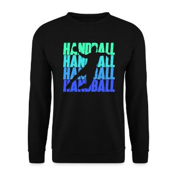 Handball players Handball players Children Handball players - Unisex Sweatshirt - black - Front - Alina (178cm) & Michal (187cm)