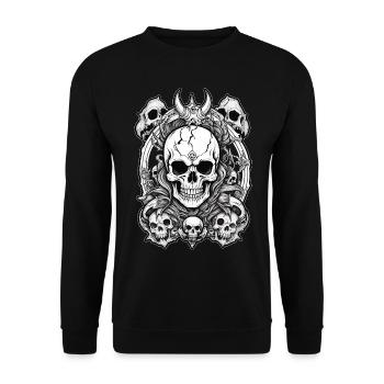 Death metal - Sweat-shirt Unisexe - noir - Devant - Alina (178cm) & Michal (187cm)