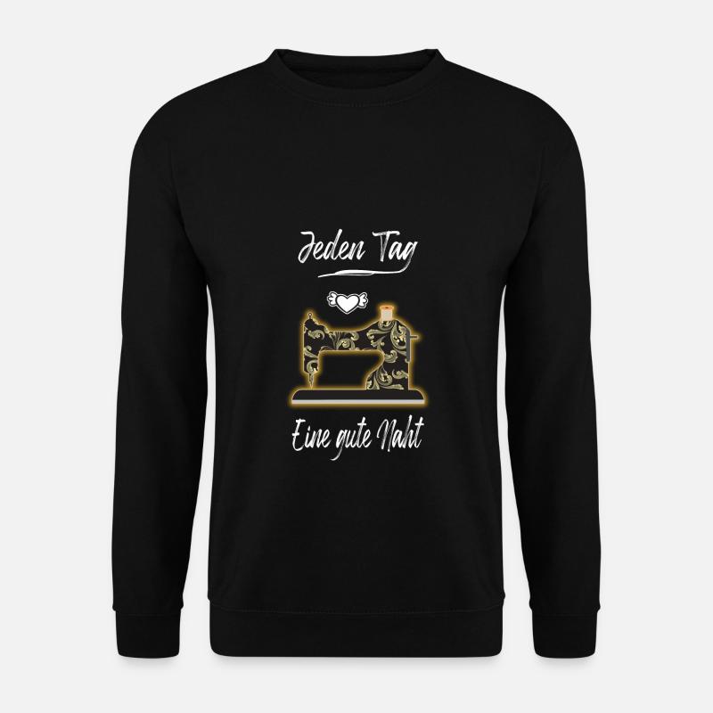 Näherin Nähmaschine Faden Sewing Naht Schneiderin - Unisex Pullover - Schwarz