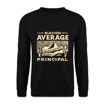 Cinco De Mayo Nacho Average Principal - Unisex Sweatshirt - black - Front - Alina (178cm) & Michal (187cm)