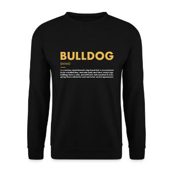 Bulldog Definition - Unisex Sweatshirt - black - Front - Alina (178cm) & Michal (187cm)