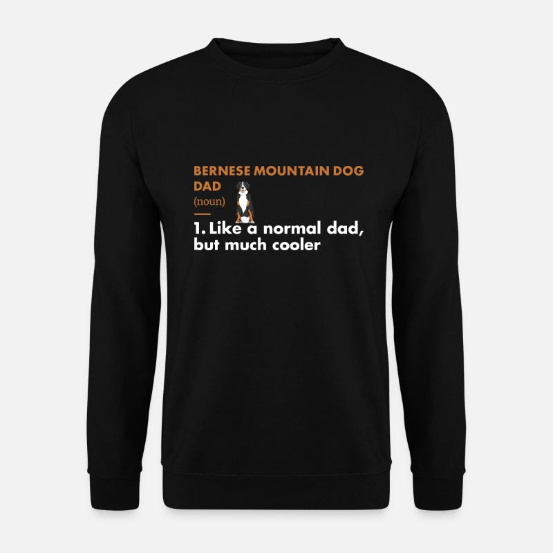 Berneński pies pasterski Dad Definicja - Bluza unisex - czarny