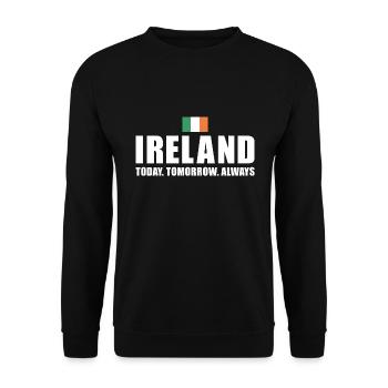 L’Irlande aujourd’hui demain Toujours Irlande Rugby - Sweat-shirt Unisexe - noir - Devant - Alina (178cm) & Michal (187cm)