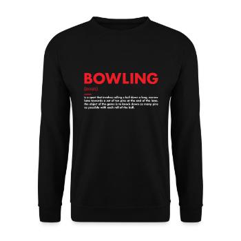 Sport Definition Bowling - Unisex Pullover - Schwarz - Vorne - Alina (178cm) & Michal (187cm)
