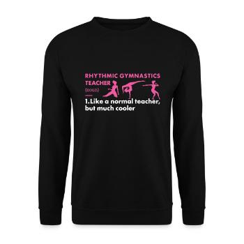 Gymnaste Professeur Définition Gymnastique rythmique - Sweat-shirt Unisexe - noir - Devant - Alina (178cm) & Michal (187cm)