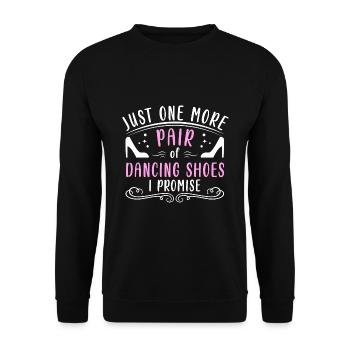 Tanzen Spruch Ballsaal Paartanz Tanz Tanzfläche - Unisex Pullover - Schwarz - Vorne - Alina (178cm) & Michal (187cm)