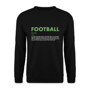 Sport Définition Football - Sweat-shirt Unisexe - noir - Devant - Alina (178cm) & Michal (187cm)