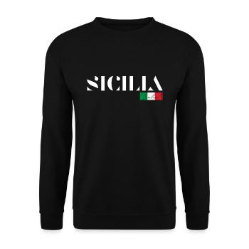 SICILE SICILIA ITALIE ITALIA VACANCES (w) - Sweat-shirt Unisexe - noir - Devant - Alina (178cm) & Michal (187cm)