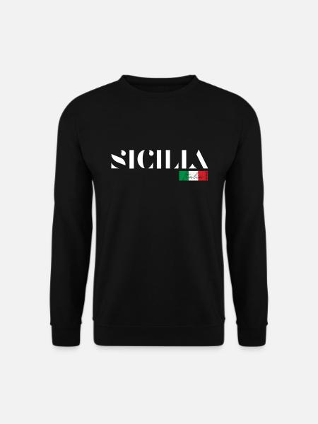 SIZILIEN SICILIA ITALIEN ITALIA URLAUB (w) - Unisex Pullover - Schwarz
