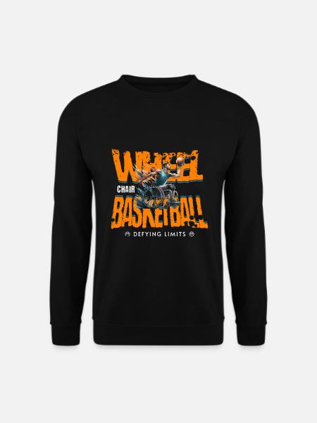 Rollstuhlbasketball Rollstuhl Basketball - Unisex Pullover - Schwarz